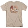 Wildtiere Wo ist das Feuer? Herren T-Shirt Sand Offiziell Lizenziert
