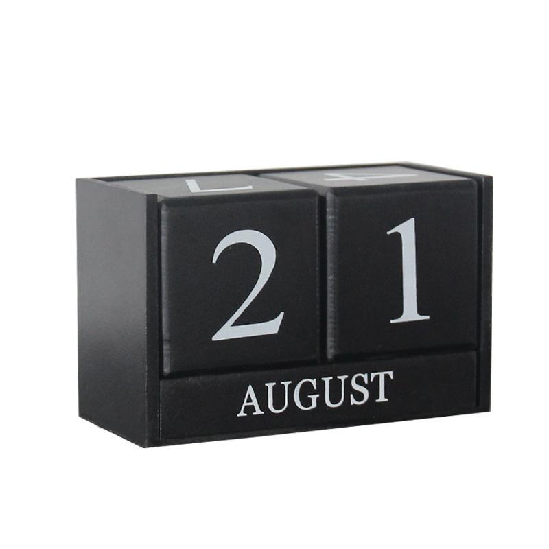 New Wood Calendar Creative Home Decoration Furnishings Living Room Desktop Study Shop Bar Decoration