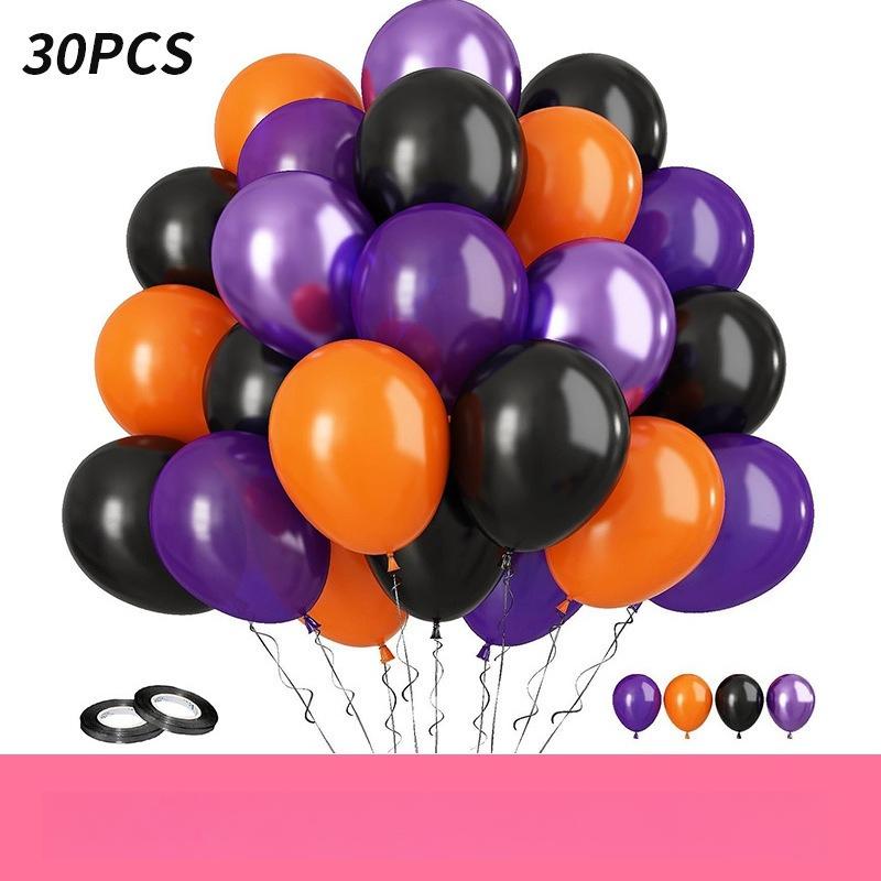 10 Zoll 30 Stück Glitzerpapier-Schnipsel Ballon-Set Dekoration Ballons Weihnachten Halloween Geburtstag Feiertag