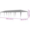 Party Tent Light Gray 1200 X 300 X 255 Cm PE and Steel