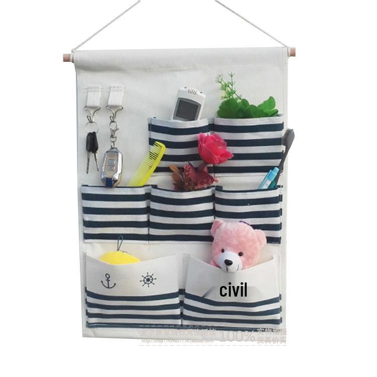 Wen'er Wandmontierte Mehrschichtige Hängeaufbewahrungstasche für Studentenwohnheime