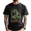 Don T Worry I M From Tech Support Computer Cat Graphic Shirts Short Sleeve T-Shirt Men's Clothing Punk Style