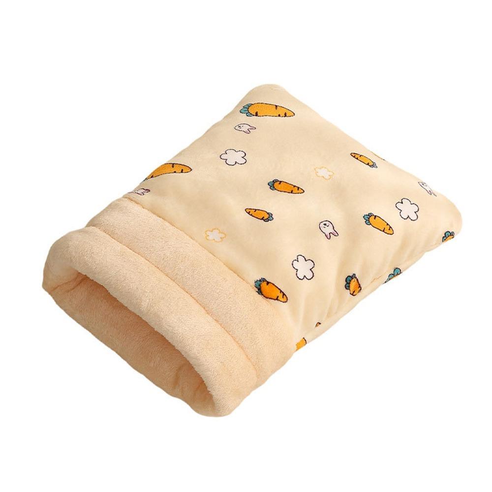 Cute Cat Sleeping Bag Thickened Cartoon Cat Nest Mat Winter Warm Pocket Type Kitten Quilt Bed Pet Supplies