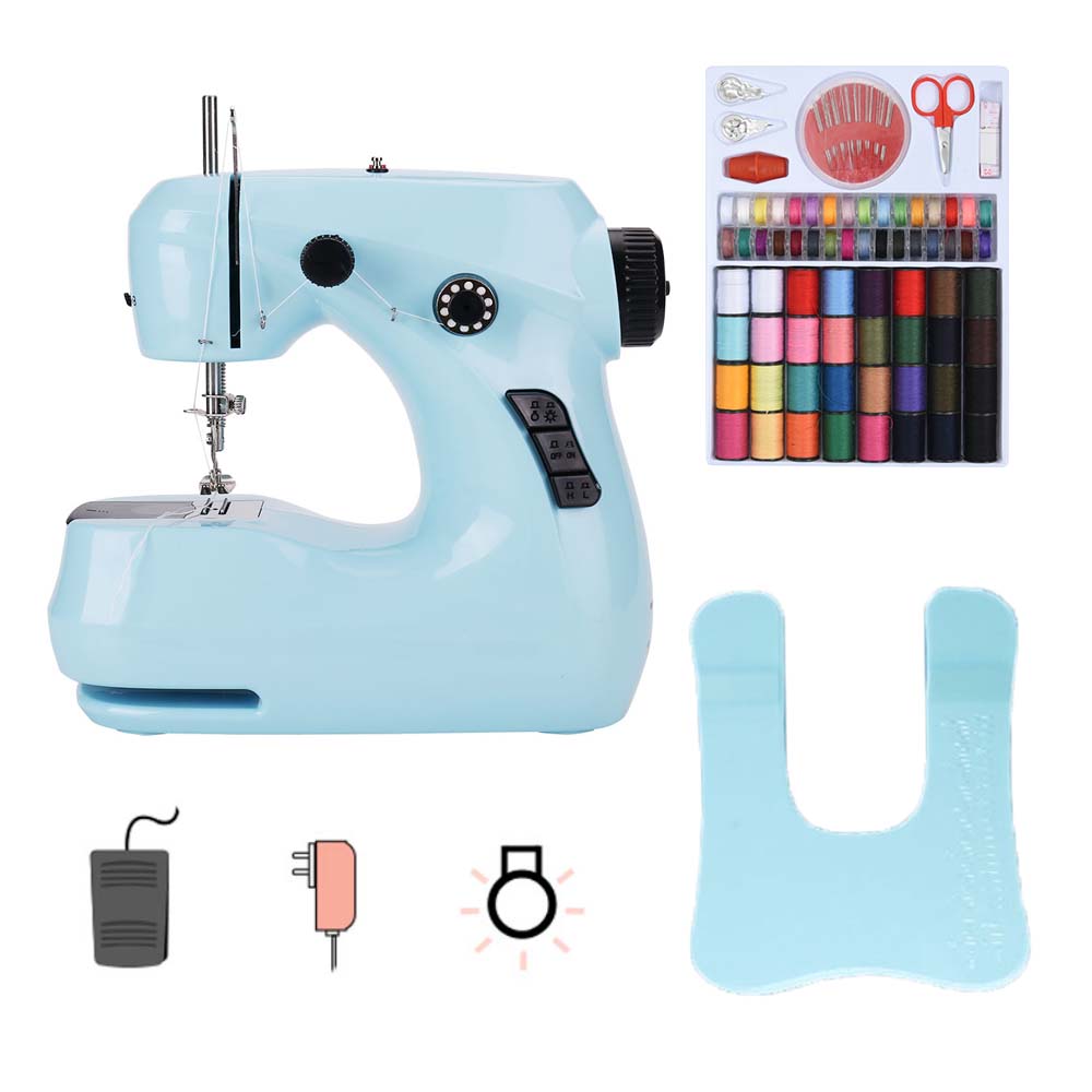 Nähmaschine Haushalt Elektrische Mit Nachtlicht Fuß Pedal DIY Manuelle Patchen Handarbeiten Maschine