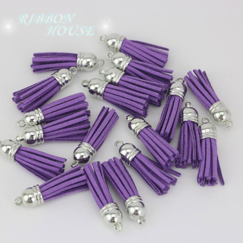 (20 pcs/lot) Tassel Vintage Leather Tassels Fringe for Purl Macrame DIY Jewelry Keychain Cellphone Straps Pendant