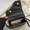 Stylish Black Quilted Crossbody Bag for Women with Adjustable Strap Diamond Stitch Design, Compact Square Flap Closure, Small Crossbody Bag