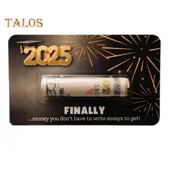 

Держатель денег на выпускной 2025 года Поздравляем выпускников Держатель денег на выпускной с пластиковой обложкой Подарочная карта на выпускной I