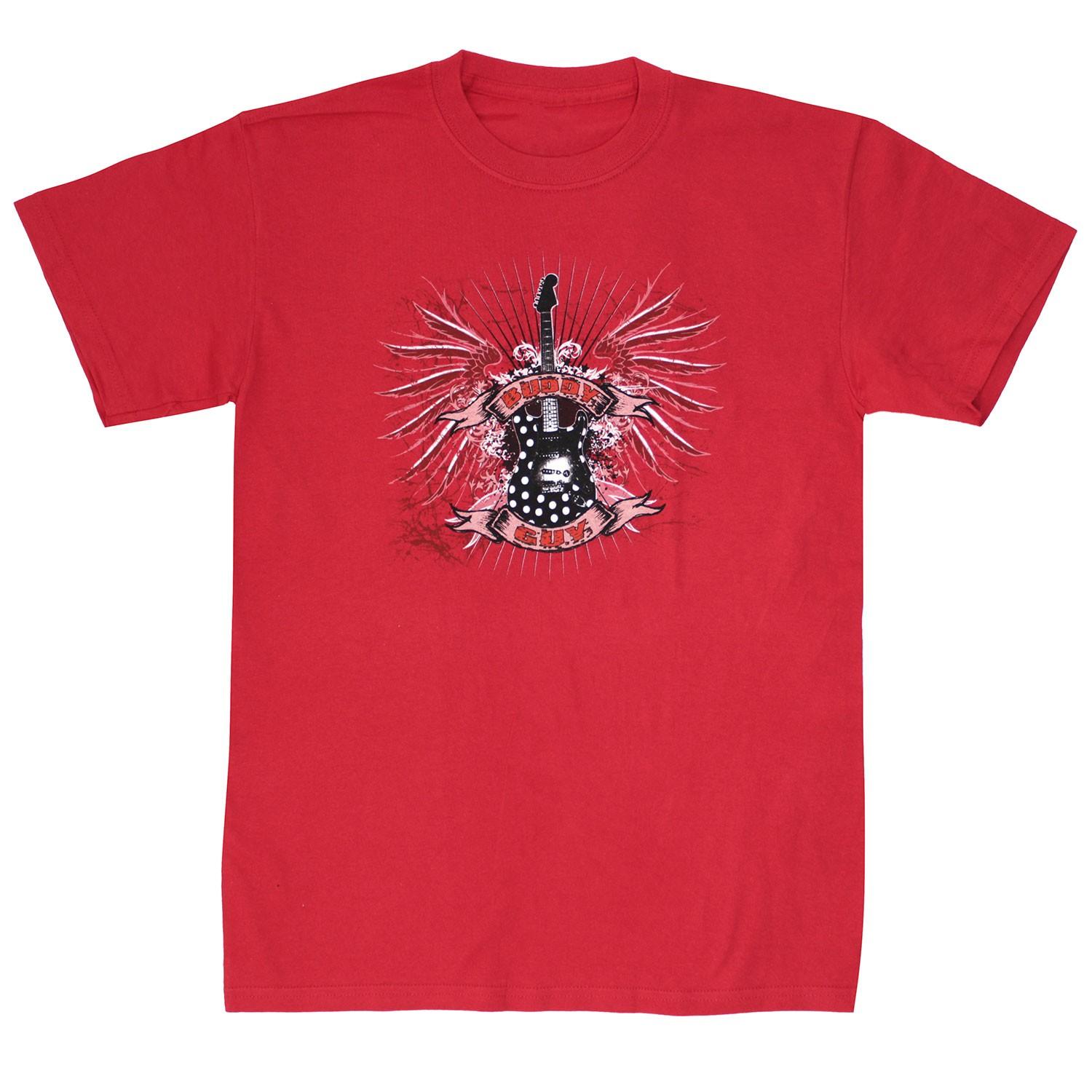 Men s Buddy Guy Gothic Guitar 2010 Tour T-Shirt Mens Womens Tees Top  red 3XL