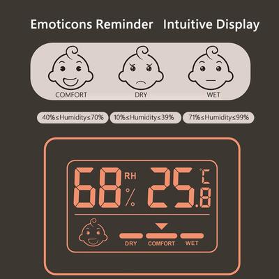 LCD Digital Thermometer And Hygrometer Mini Electronic Clock Humidity Sensor Iutdoor Thermohygrometer