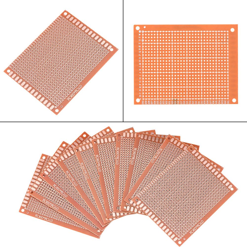 10 pcs set 7x9cm DIY Prototype Single Sided PCB Universal Circuit Board