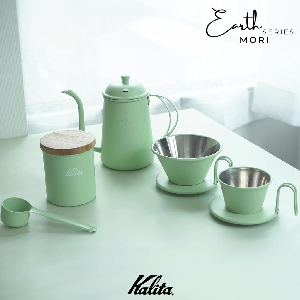 Kalita [Série Země] MORI Konvice na kávu Nerezová ocel 700ml SS Konvice Série Země Mori Úzká hubička Matný povrch Vyrobeno v Japonsku #52275