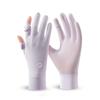 UV Protection Women's Gloves Summer Cycling Flip-Tip Touchscreen Ice Silk Driving Non-slip Golf Stretchy Breathable Hiking Glove
