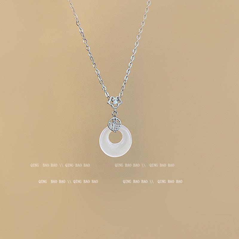 Zen Retro Chinesische Keramik Halskette - Handgewebtes Nischendesign für Frauen