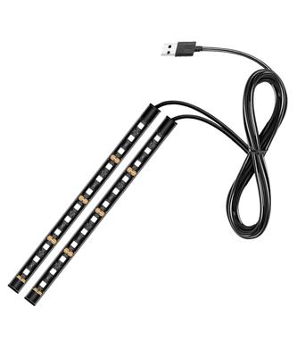 HTharros LED Tape Light 2 Pcs USB Car Floor Light White Lamp Car Foot Light Lighting Decoration Car W_USB2