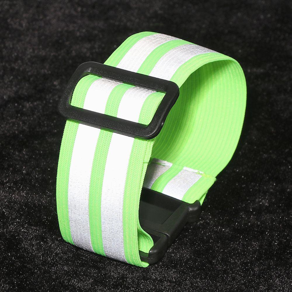 Bike Safety Alert Reflector Wristband Bicycle Bind Strap Cycling Reflective Strips Warning Armband