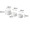Yamazaki Shinto Offering W5 X D5 X Includes 1 Polka Dot and 2 Product 8188 3-Piece Set, White, Approx. H4.5cm (Polka Dot), Tower, Ceramic, Plates,