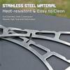 Compact Stainless Steel Steaming Rack, Foldable Cross Design Pot Stand Support for Outdoor Camping, BBQ and Home Kitchen Use