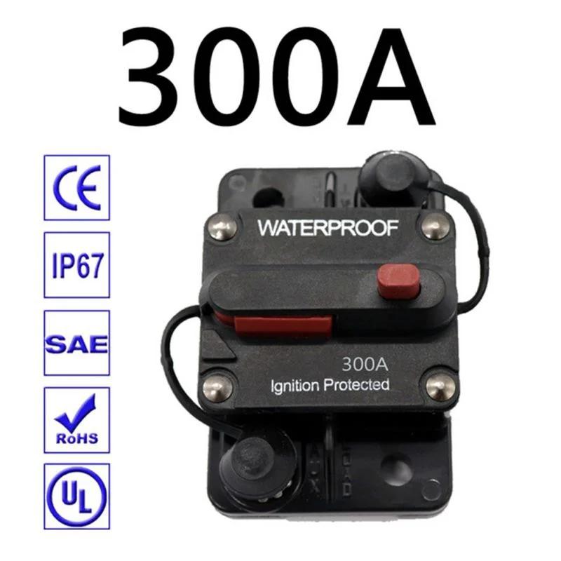 30A 40A 50A 60A 70A 80A 100A 120A 150A 200A 250A 300A AMP Interruttore Fusibile Reset 12-48V DC Auto Barca Auto Impermeabile
