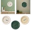 Wall Clock Non Ticking Rustic Modern Decorative Clock Round Time Clock Small Clock for Bathroom Office Bedroom Study Home
