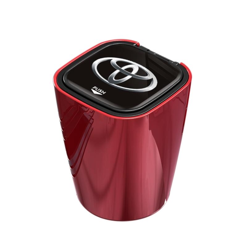 Car sticker Ashtray With Led Lights For Toyota camry With Logo Creative Personality chr corolla rav4 yaris prius Hybrid prado