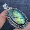 Pendentif en argent sterling 925 et pierre précieuse labradorite, 6,8 cm (2,68 po)
