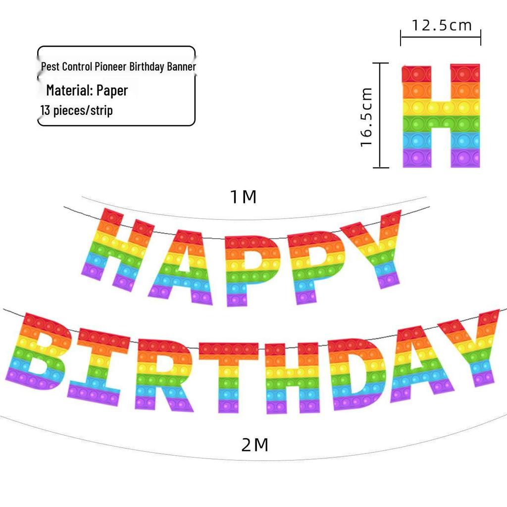 Birthday & Holiday Fishtail Bunting Banner for Parties