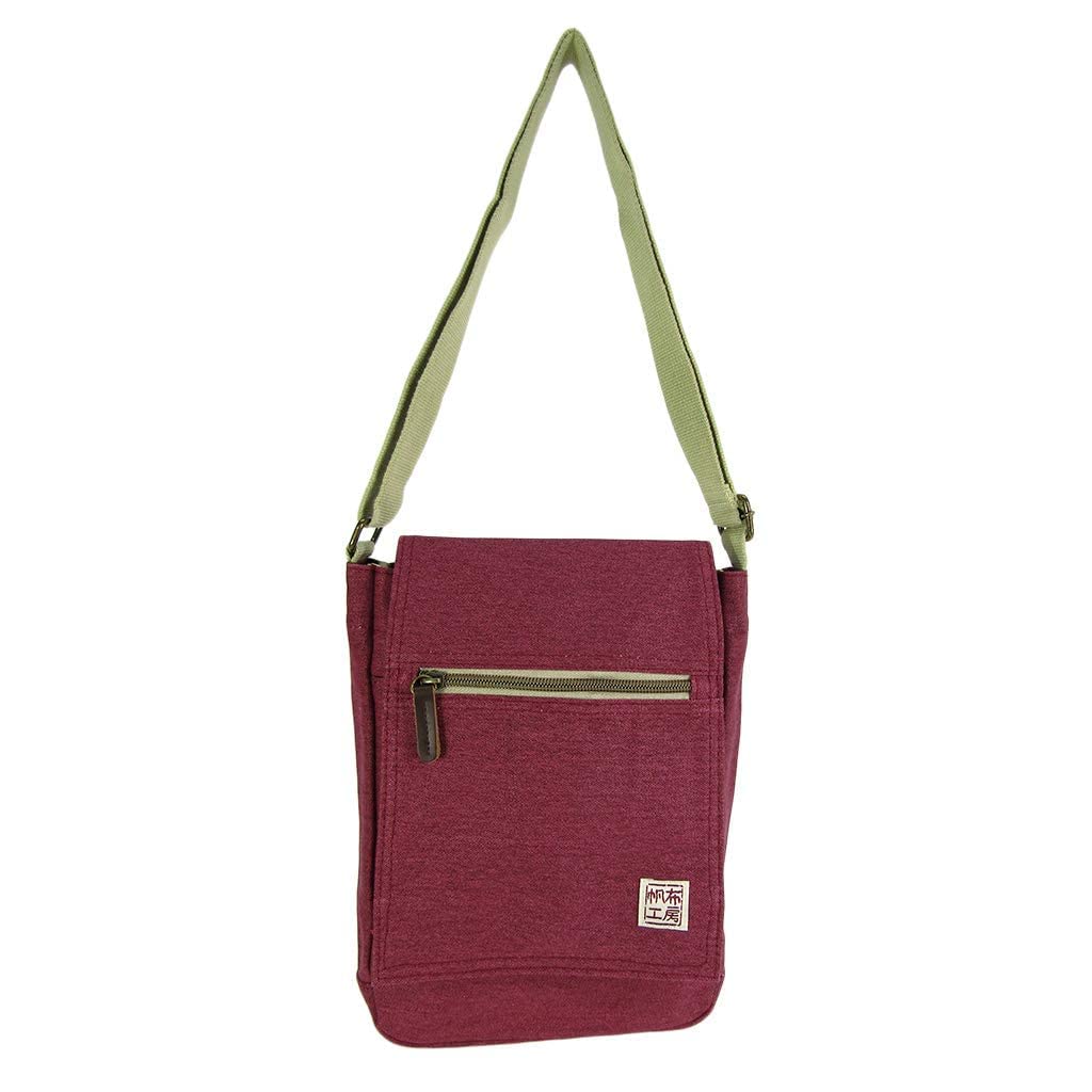 

Hanpu Kobo Shoulder Bag Bag for Men and Canvas Shoulder 3X55 Dark Red [Shoulder Women, Bag, Crossbody, B5, Canvas]