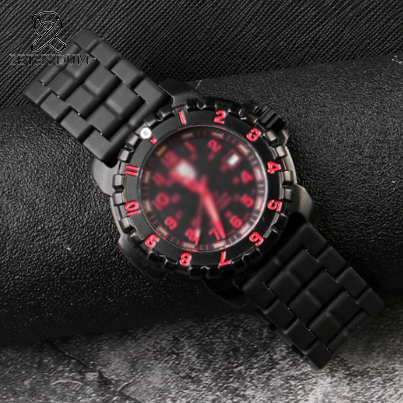 For Luminox 3051 3150 Outdoor Military WatchBand Diving Watch Belt 23mm Carbon Fiber Male Strap Wrist Bracelet Accessories Black