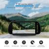 AIEK Rearview Mirror Monitor CCD Lens LED Backup Camera with 15m Coaxial Extension Auto Night Vision Switching Compatible with Heavy Passenger and