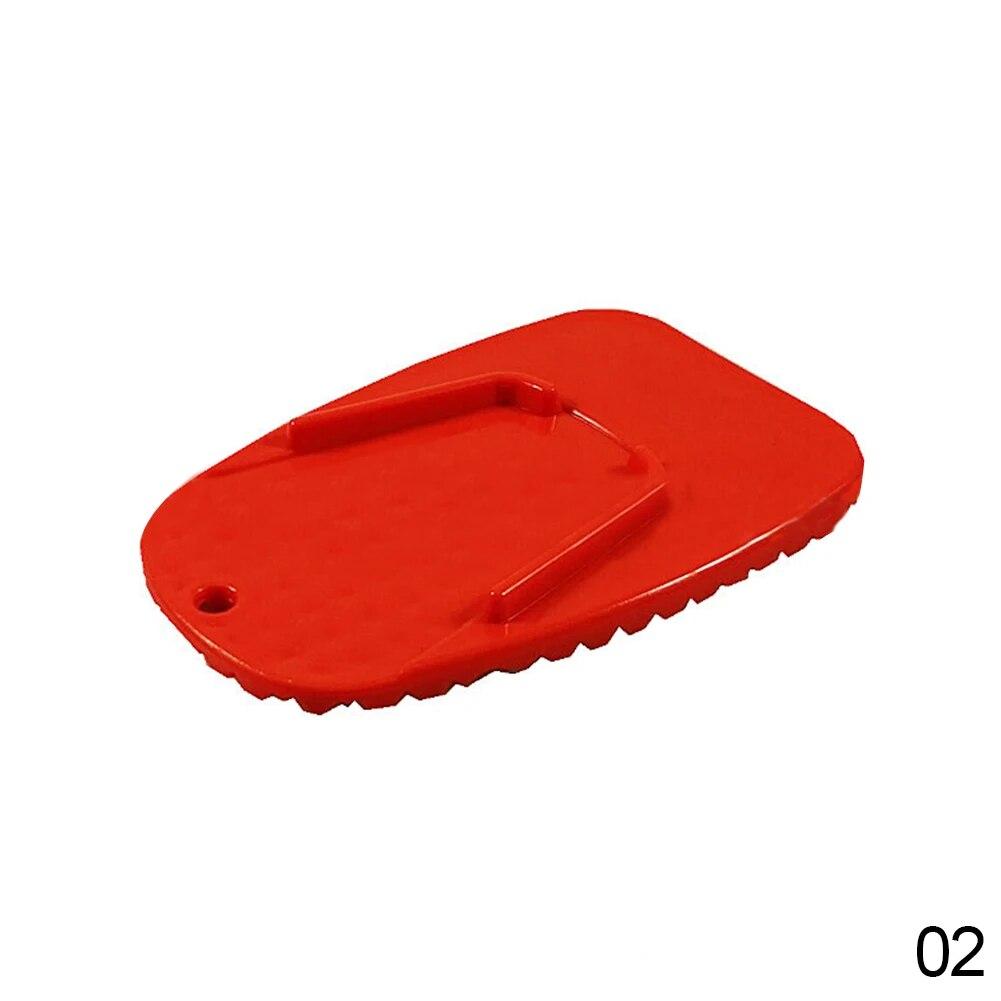 1pc Black Universal Motorcycle Plastic Side Stand Moto Bike Kickstand Non-slip Plate Side Extension Support Foot Pad Base