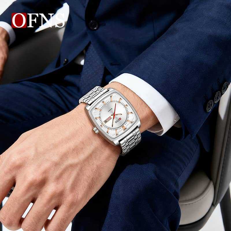 Luxury Men Watch Classic Red Green Dial Men's Quartz Wristwatch Sliver Calendar Male Reloj Stainless Steel Man Clock