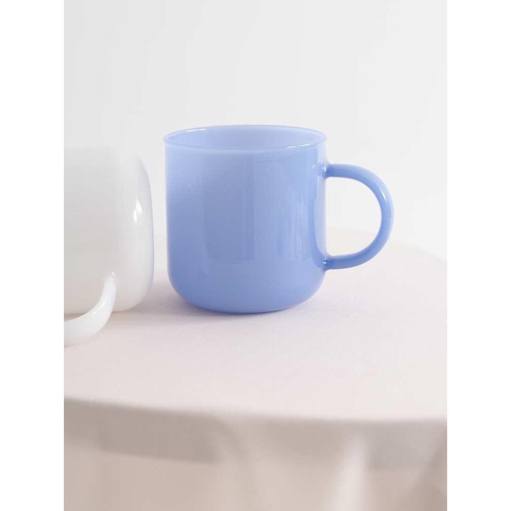 Color Jade Glass Borosilicate Heat-resistant Glass Mug with Handle Milk Coffee Glass Goblet Cup Drinkware Barware