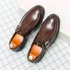 Hot Selling Men's Leather Casual Shoes Europe America Thick Soled Low Top Loafers Banquet Men's Formal Shoes Free Delivery