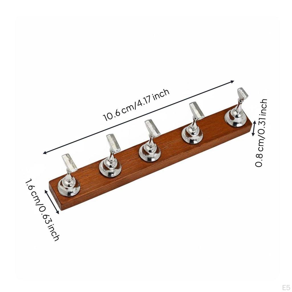Press On Nail Stand Stable Wide Base Holder for Beginners, Training, Salon Loglace5pcs