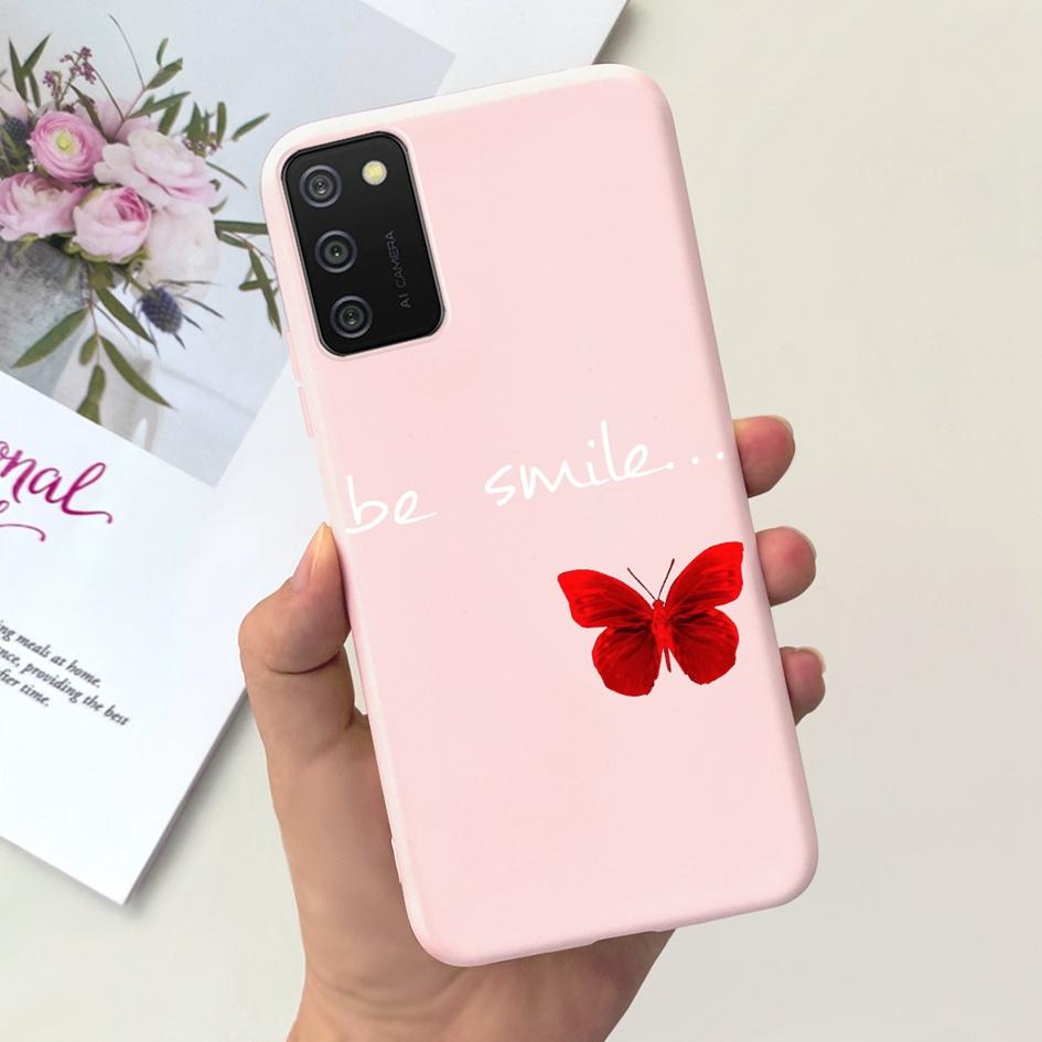 For Samsung A03s A02s Case New Fashion Flower Butterfly Shockproof Bumper For Samsung Galaxy A03s SM-A037F A 02s SM-A025F Covers