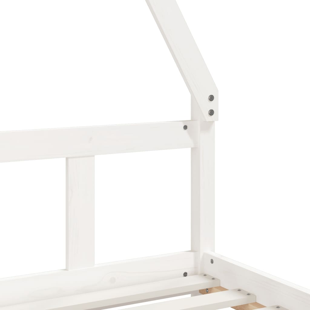Children s Bed White 90x190 cm Solid Pine Wood