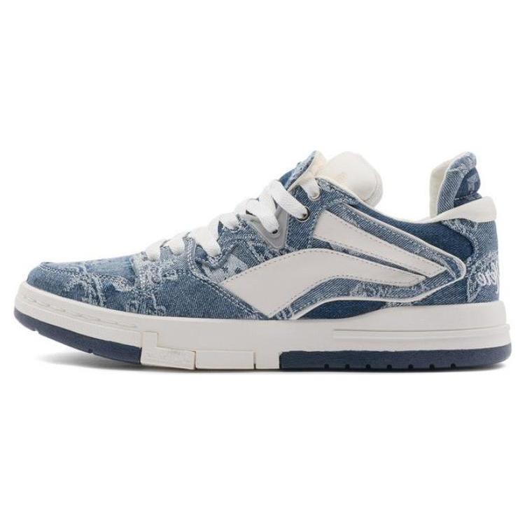 

Новые 1807 X LINING Wei Wu PRO Кеды для скейтборда Женские Низкие Джинсово-синие AECR066-2 35.5