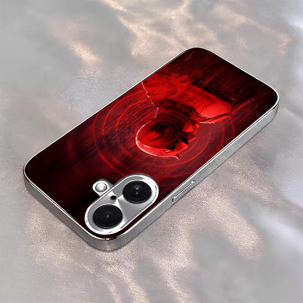 

Daredevil Born Again Phone Case Men s Business New Cool Electroplated Glass Unique Fashion Drop-proof For Samsung S25 S24 S23 S2 Samsung S22PLUS5G