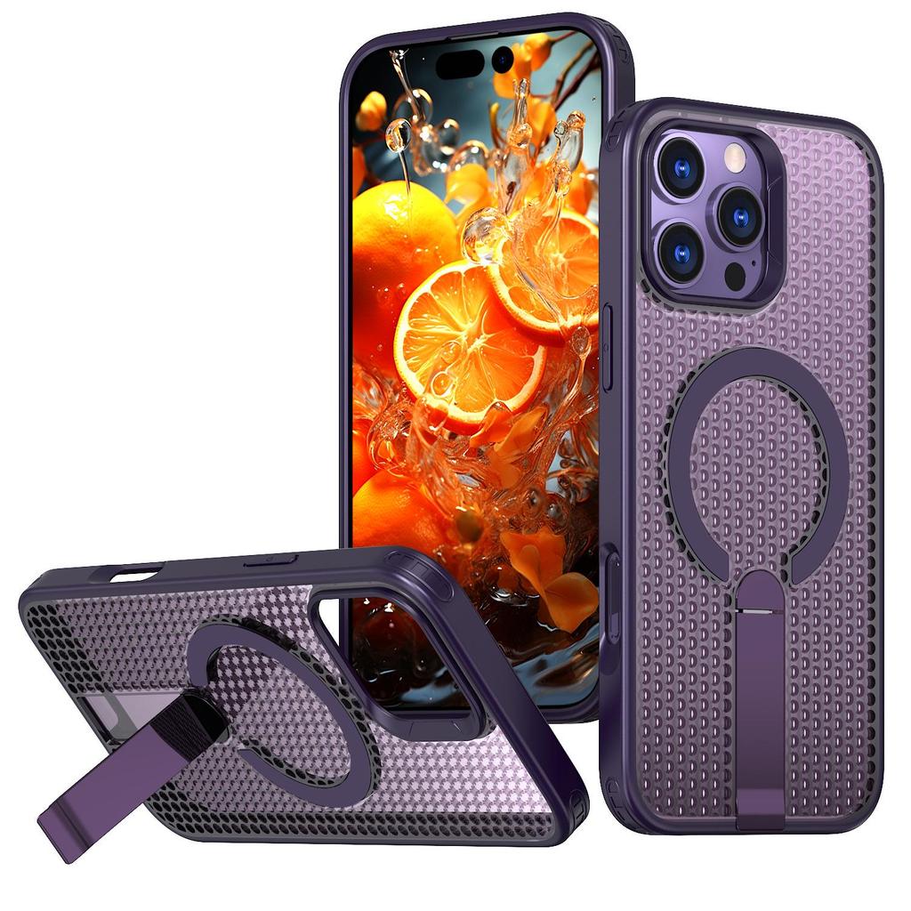 iPhone 17 Pro Max Cellular Heat Dissipation Protective Case with Magnetic Car Stand