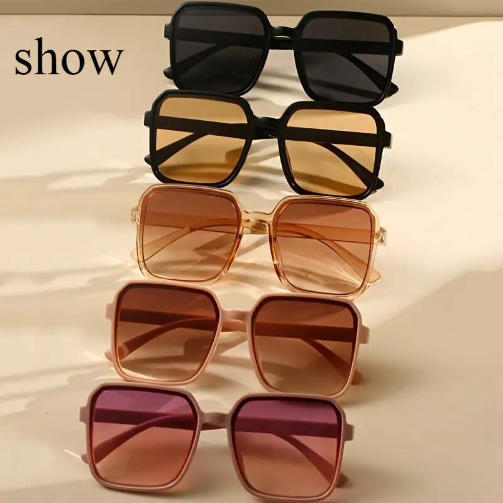 New fashion sunglasses women's square sunglasses plain and versatile ins simple classic sunglasses