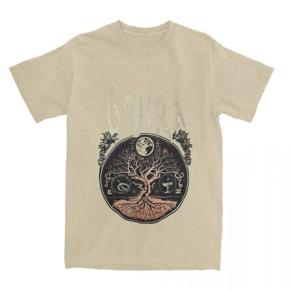 Men's Women Cotton T Shirts Rock Metal Band Gojiras T-Shirts Leisure French Heavy Metal Summer Tees Vintage Cotton Clothing Gift