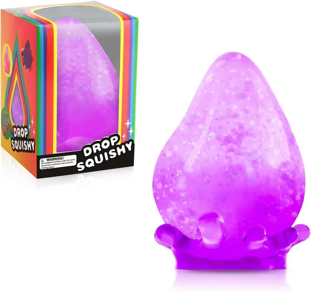 Ledové Squishy Kapky Sladové Cukrové Kuličky Fidget Hračky Stresová Kostka Úzkost Stresová Úleva Měkké Senzorické Uklidňující Hračky pro Děti Dospělé