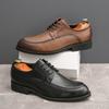 High Quality Brogues Leather Shoes Men Trend Men's Dress Formal Leather Shoes Autumn Wedding Business Social Oxford Shoes Male