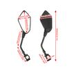 Kolip 2 Pieces Universal Motorcycle Rear View Mirrors, 360° Adjustable Flat Rear View Mirror,  7/8" Handlebars Mounted Rearview Mirror