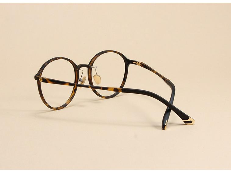 Ultra-light Korean Style Round Unisex Eyeglass Frames - Retro, Slimming, Fits Prescription Lenses, Style 2113