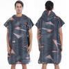 2025 Quick-Dry Hooded Swim Poncho with Zipper - Portable Bathrobe and Beach Towel