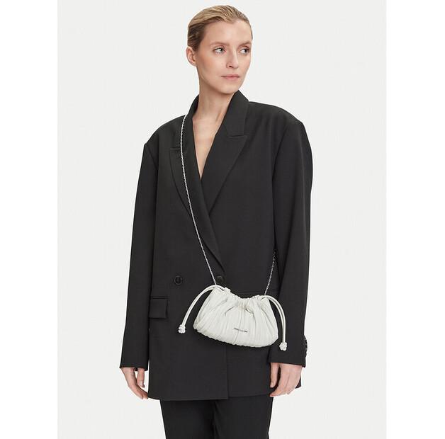 Сумочка Calvin Klein Drawstring Plisse Conv Mini Cb P LV04F3077G белый