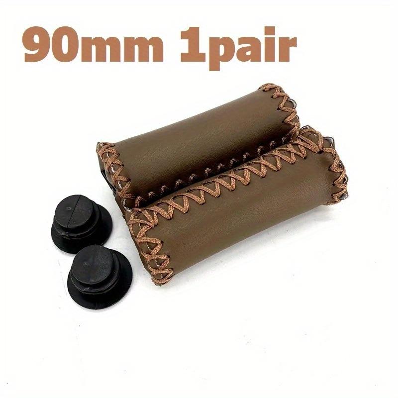 City Retro Bicycle Folding Bike Grips Artificial Leather 90mm 123mm Handlebar Grips Soft and Comfortable Bicycle Grips