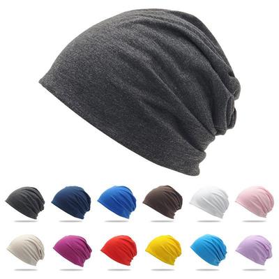 Versatile Double-Layer Knit Pile Beanie Hat In Solid Colors for All Seasons