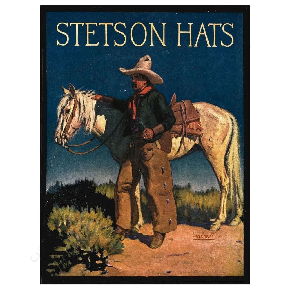 Wild West Cowboy Retro Metalen Blikbord Wanddecoratie 20x30cm